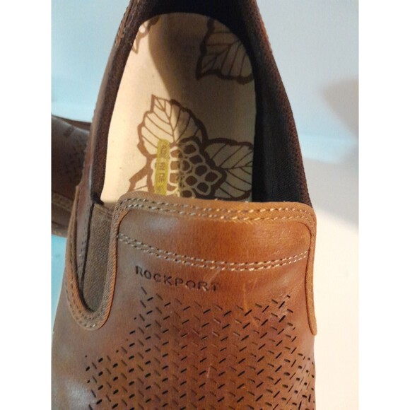 Rockport Adiprene Mens Size 10 Brown Leather Slip-on Loafer Comfort  Leisure - Picture 3 of 11